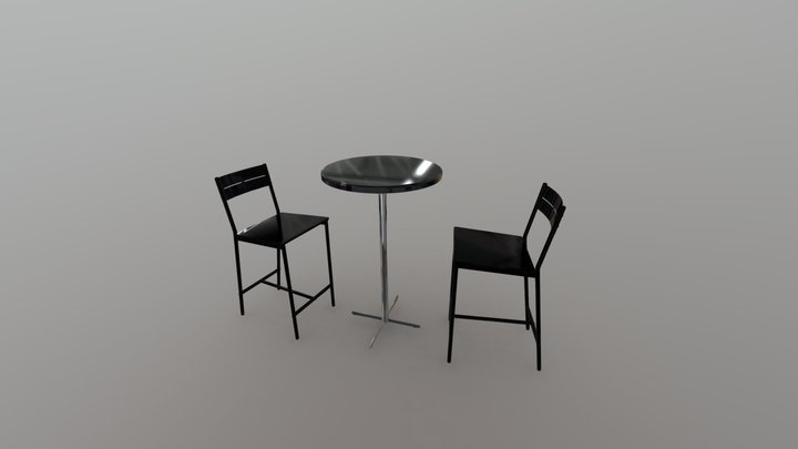 CHAIRS AND TABLE – Free 3D Model STL