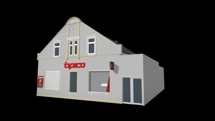 Tipico shop agency lowpoly 3d model 3D Model