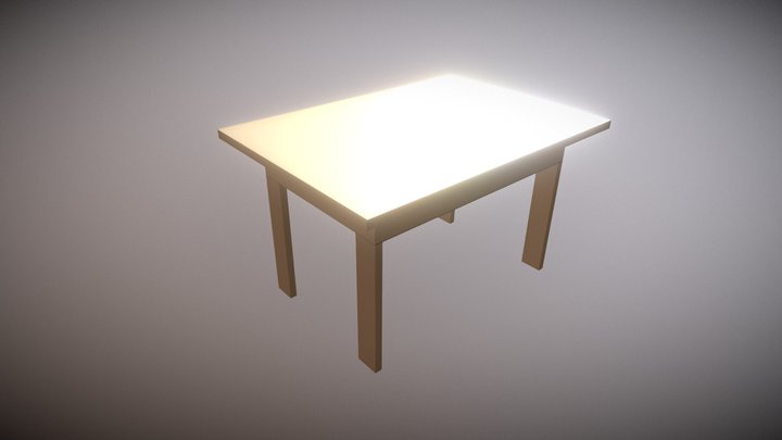 Isometric Furniture - Table - Table 02 3D Model