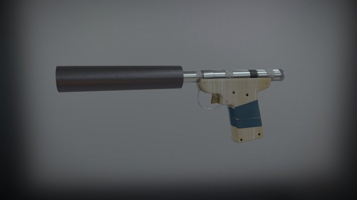 "Samopal" - Handmade gun 3D Model