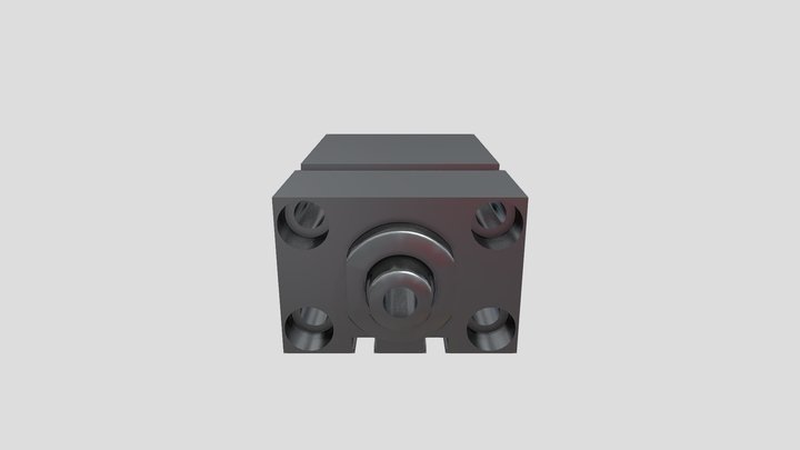 Hydraulic cylinder - oil ports X – Modèle 3D gratuit STL