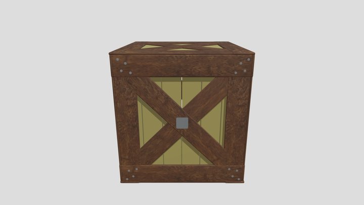 Wooden Crate | Game-Ready Low Poly PBR 3D Model 3D Model