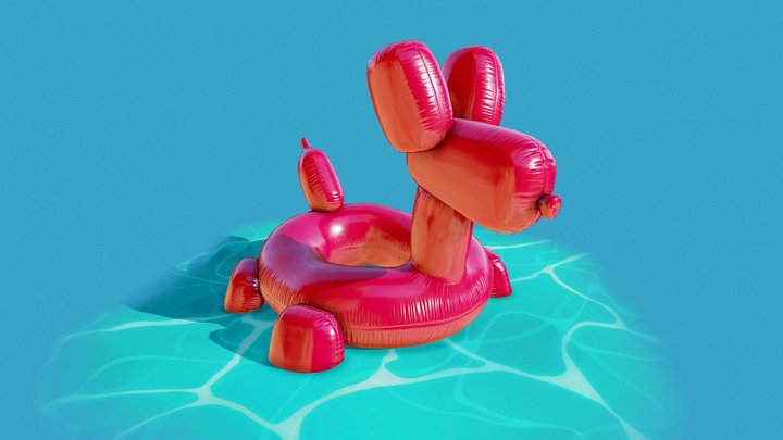 Inflatable Dog Balloon (Printable) 3D Model