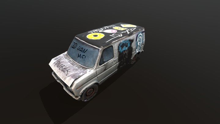 Texturing Challenge - Graffiti Van 3D Model