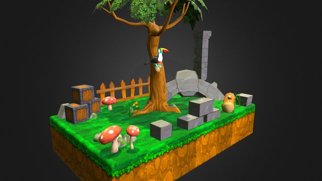 R-wings Ancient Forest 3D Model