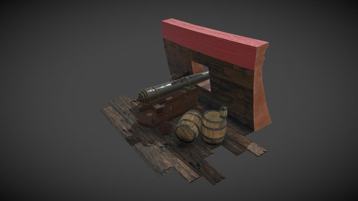 Cannon 3D Model