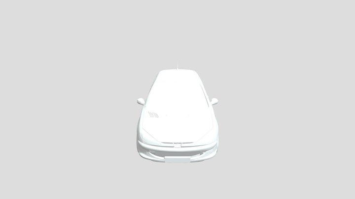 2003 Peugeot 206 GTI Turbo PSA Design 3D Model
