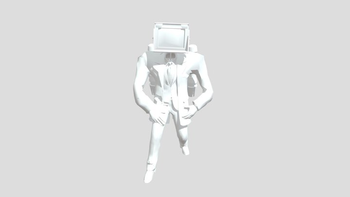Large Computer Man 3D Model
