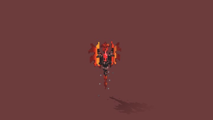 Heroic Fire Axe 3D Model