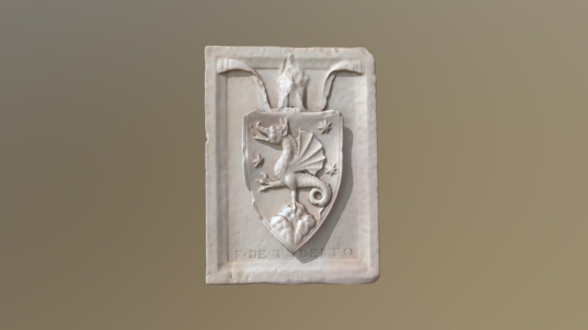 Medieval coat-of-arms set in stone - Download Free 3D model by ptrflr ...