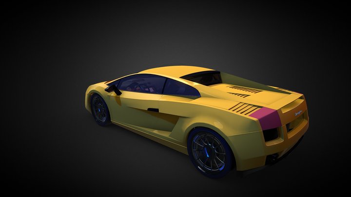 Lamborghini, Gallardo_Highpoly 3D Model