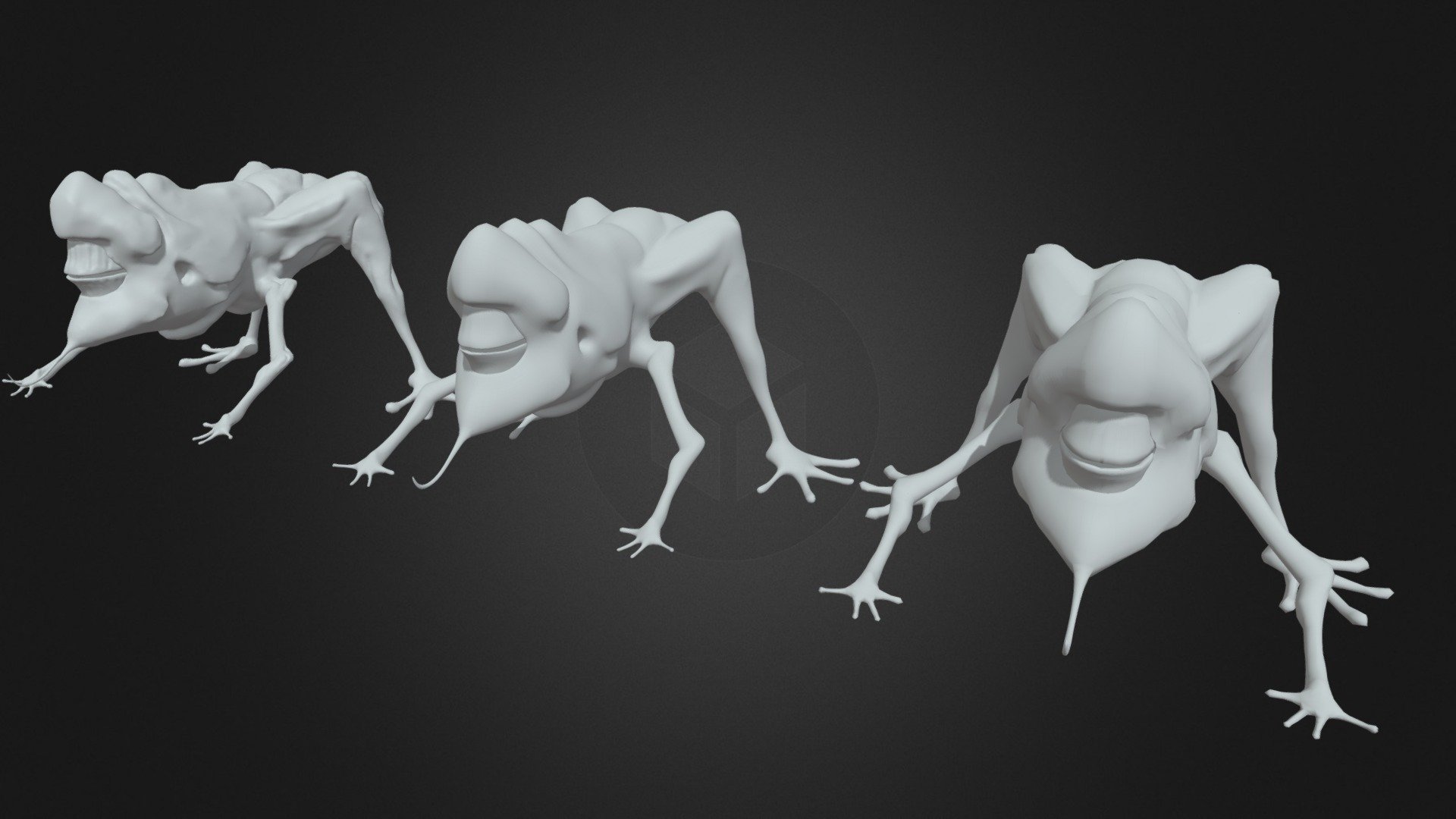 Chicken Frog LOD models