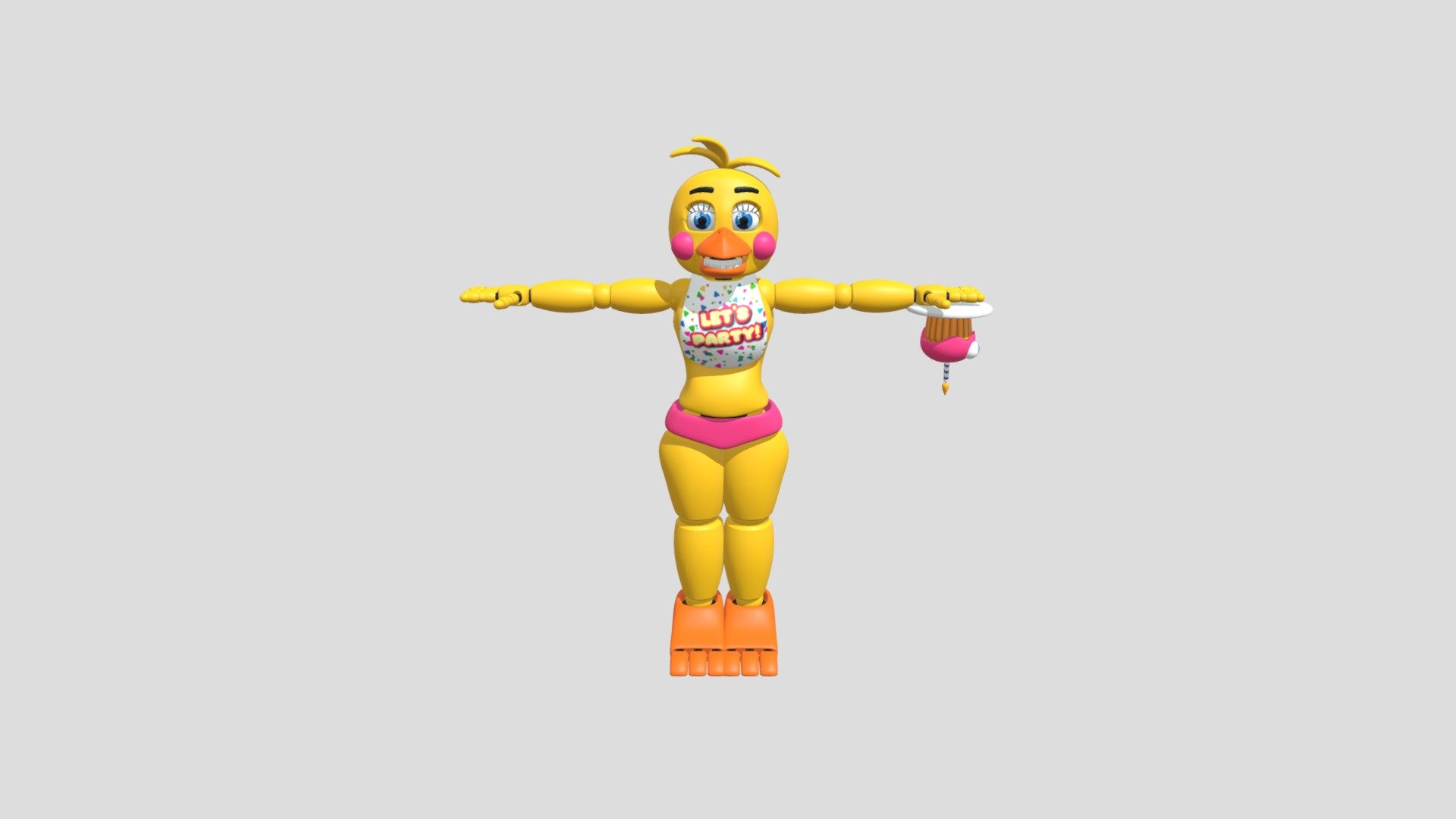 Toy Chica Download Free 3d Model By Portsguy Bse556 52e1ffb Sketchfab 9758