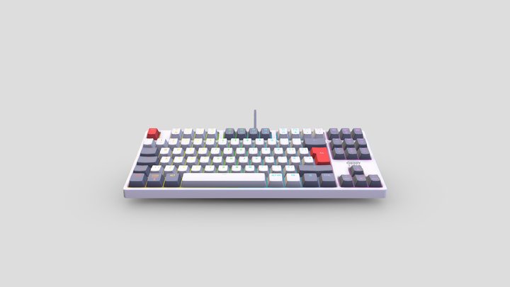 Cherry Keyboard Retro 3D Model