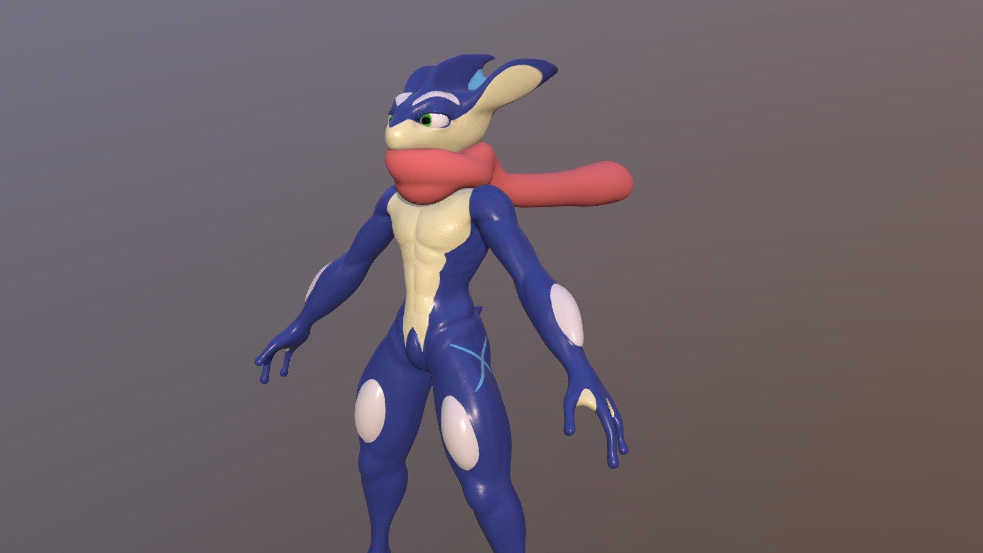 Greninja 3d Model By Cho0c0 52e268f Sketchfab 7642