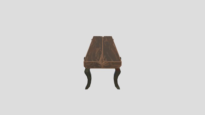 Old Workshop Bench 3D Model