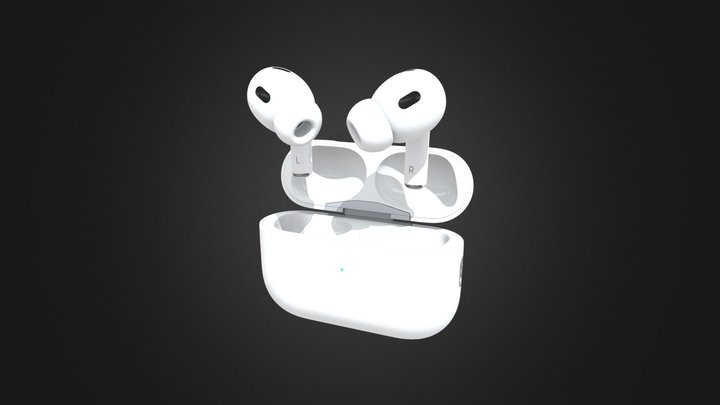 Airpods Pro With Magsafe Charging Case Ios15 3D Model
