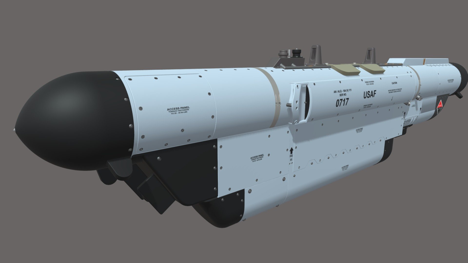 ALQ-184 (V) SHORT - 3D model by Edgar Brito (@e.brito) [52e610d ...