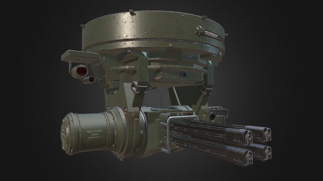 Automated Ceiling Turret 3D Model