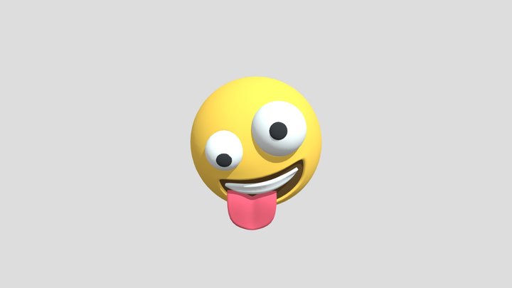 Zany Emoji 3D Model