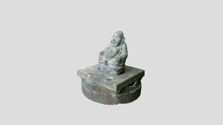 Buddha Garden Statue 3D Model