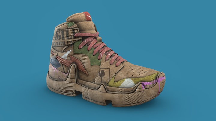 #RTFKTChallenge -Cardboard Theme – Free 3D Model STL