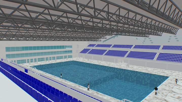 Water Olympic Center (only interior for VR) 3D Model