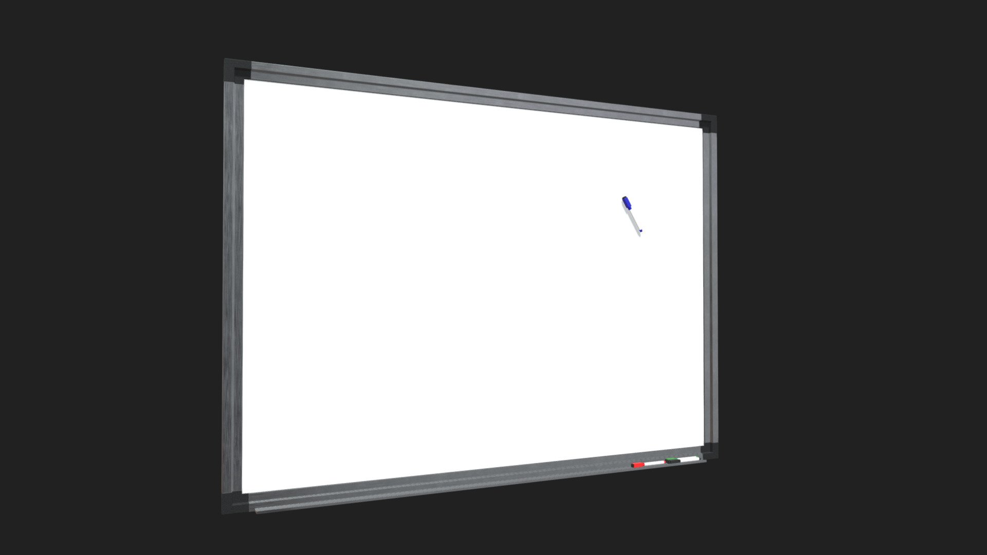 Magnetic whiteboard with markers