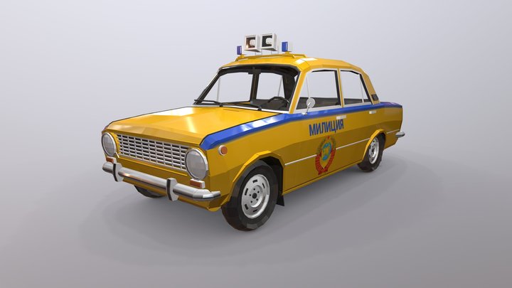 Ваз 2101 Милиция 3D Model