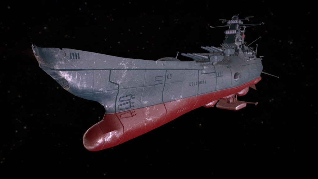 Space Battleship 3D Models for Download