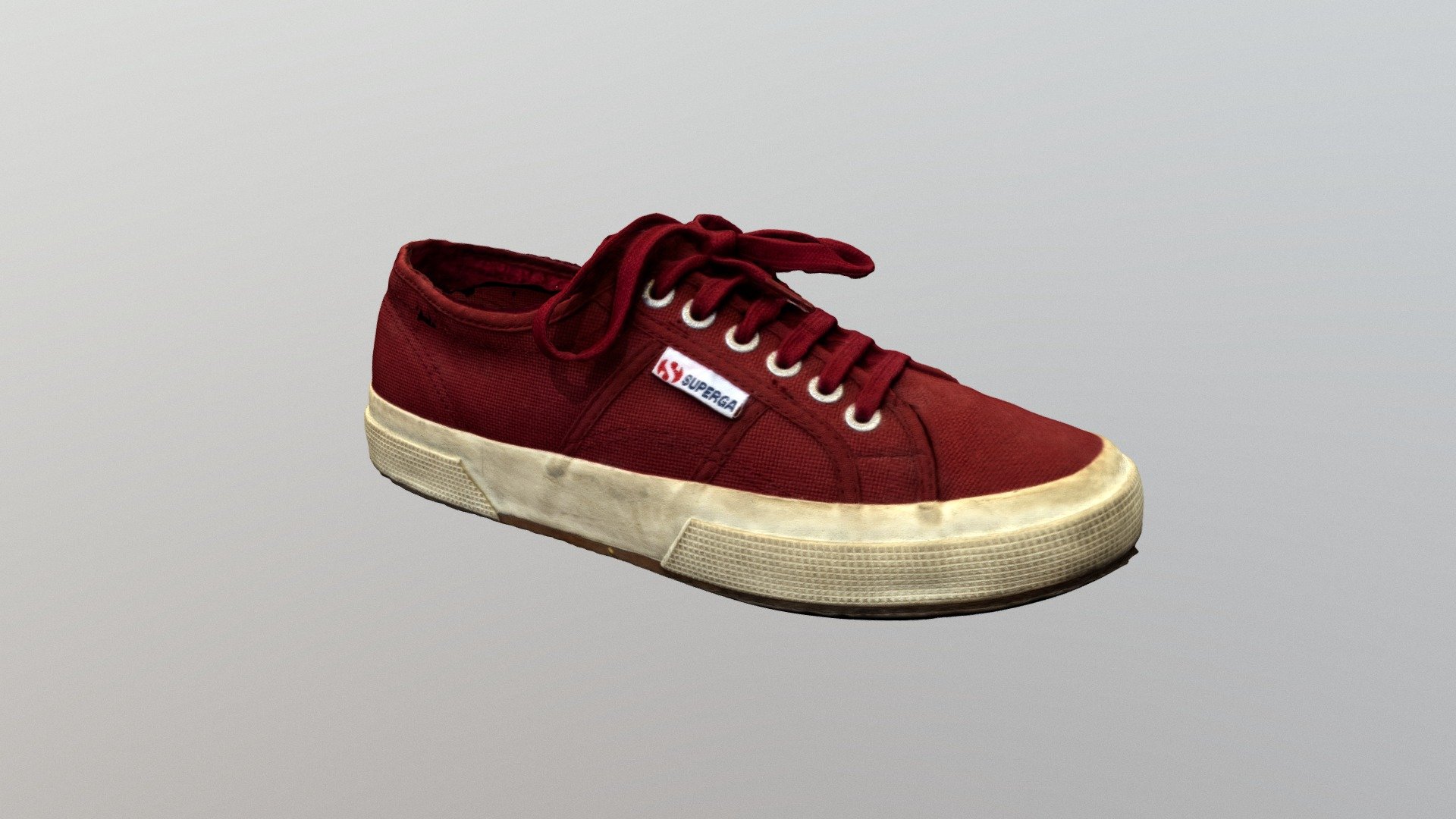 Red Superga Shoe