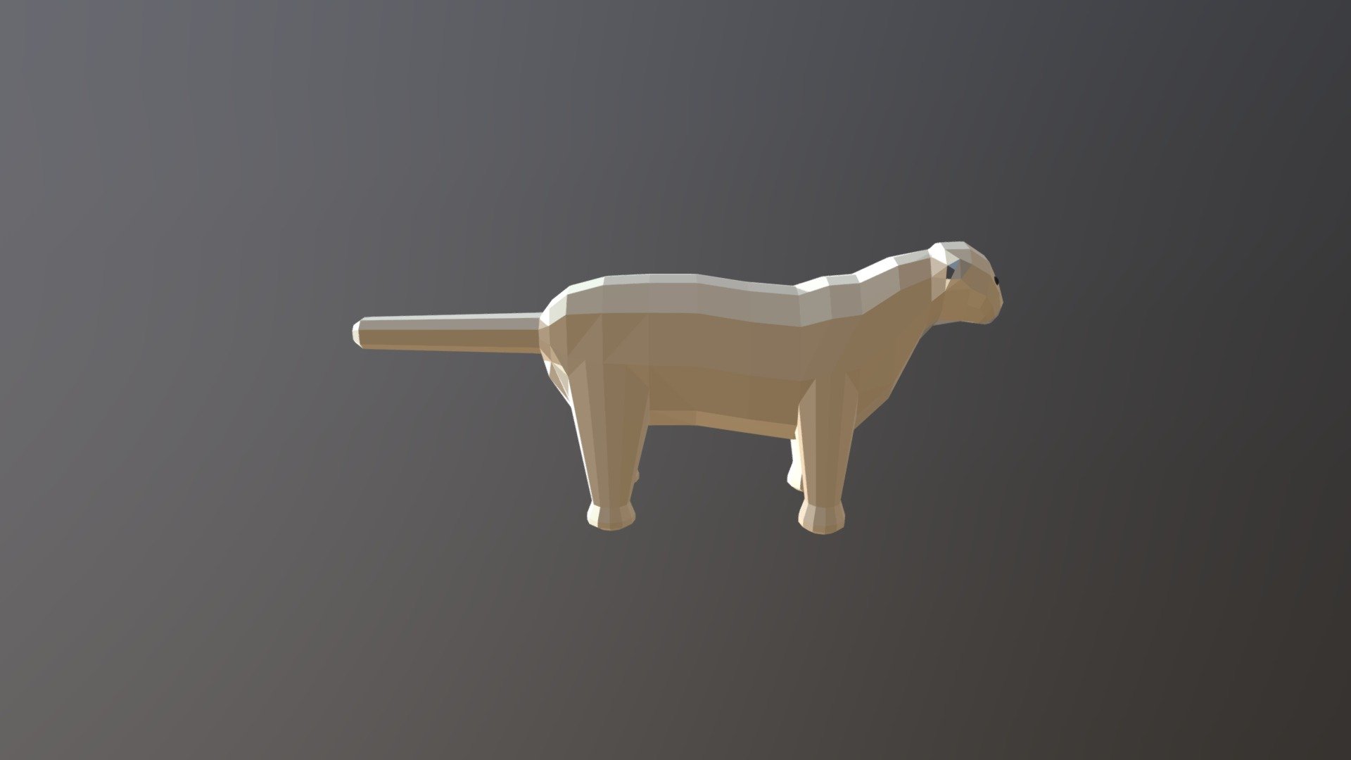 Low-poly Cougar