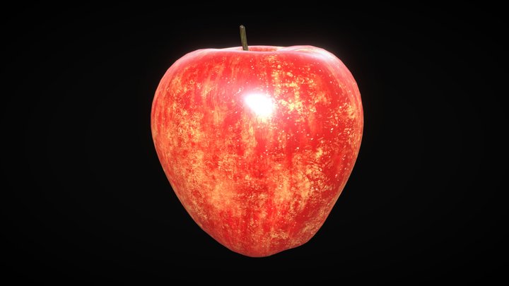 Kanjs - Red Apple 3D Model