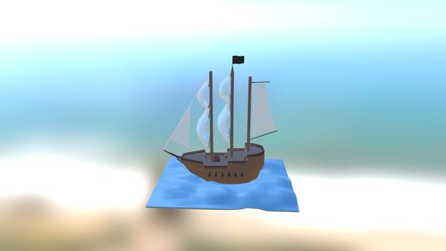 Barco Pirata 3D Model