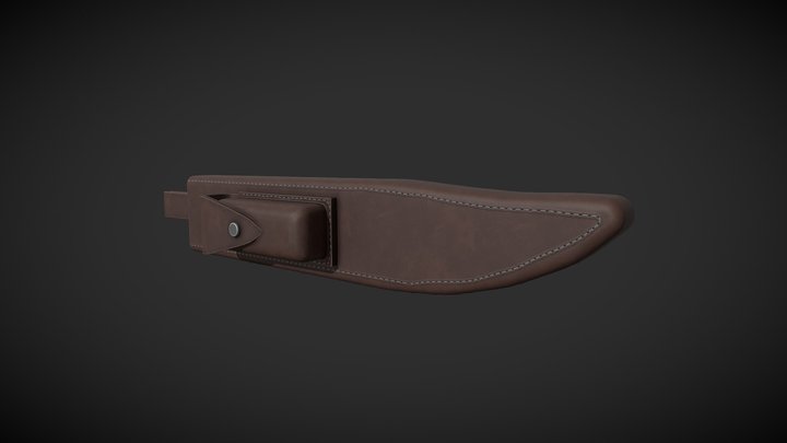Combat Knife Sheath 3D Model