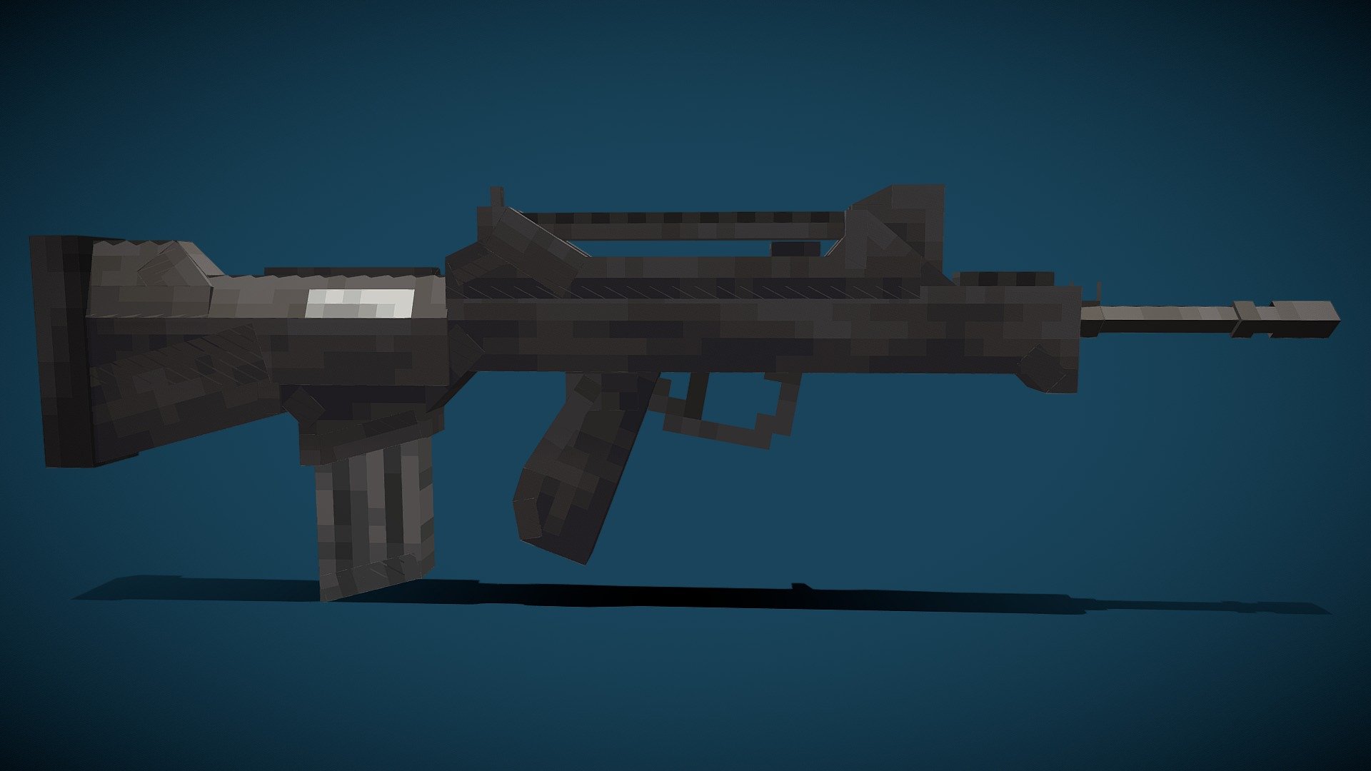 Famas valorisé low poly 3D model by MMecha [52f074a] Sketchfab