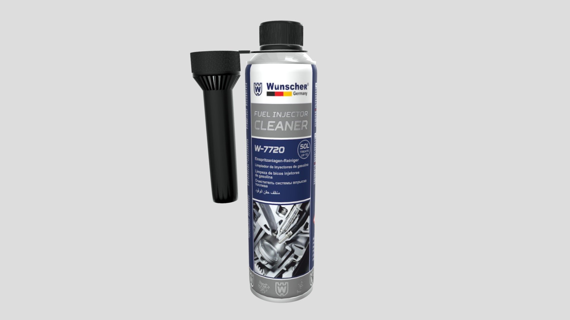 W7720 Fuel Injector Cleaner — Sketchfab embed 3D viewer