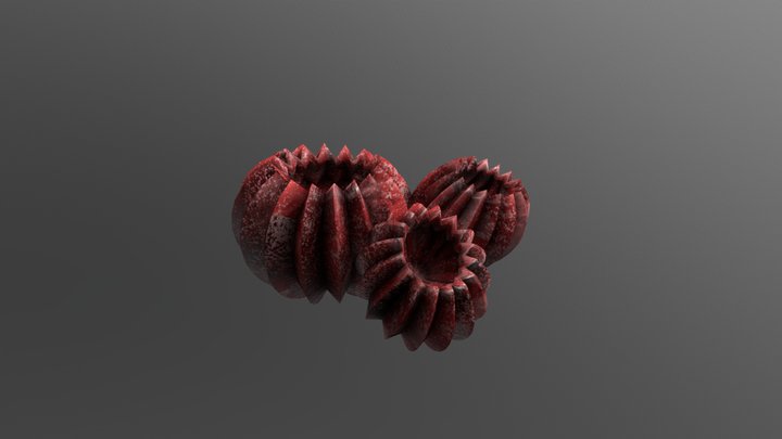 Round Coral Cluster 3D Model