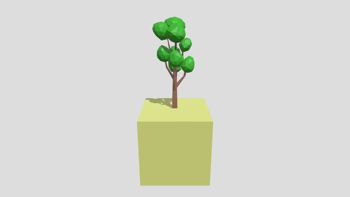 low poly tree 3D Model