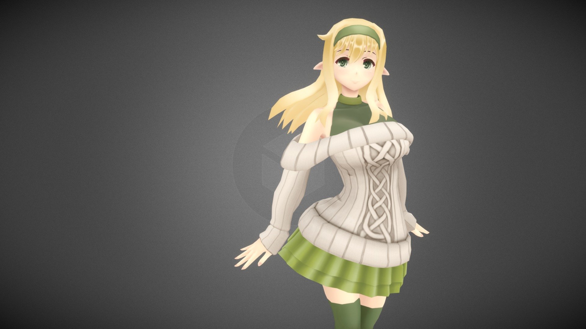 Elf Girl - Download Free 3D model by halloween (@yellow09) [52f2e84]