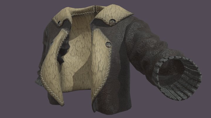 Ruffled Jacket 3D Model