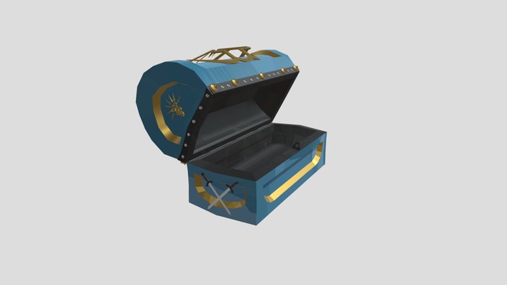 Low Poly Chest Model 3D Model