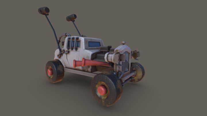 Hot Rod car 3D Model