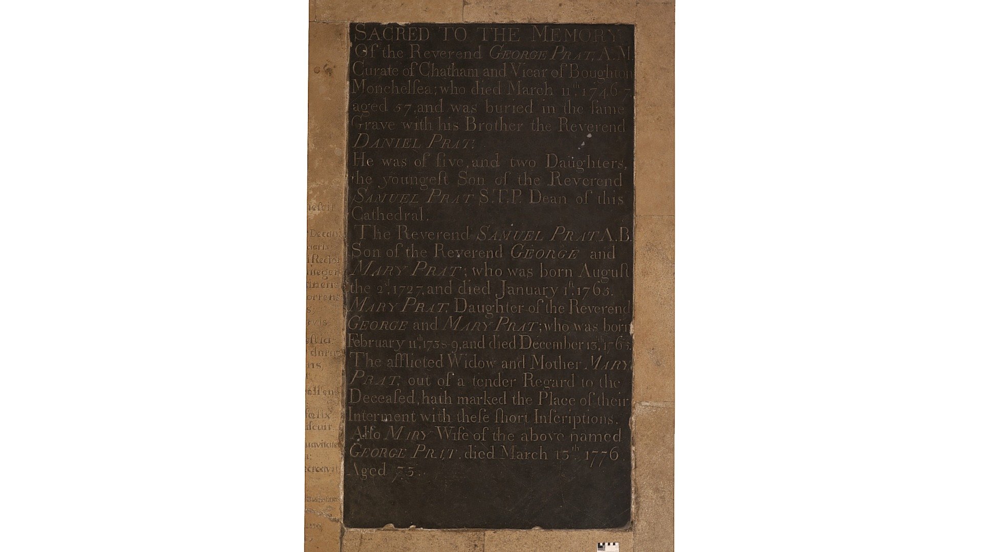 George Prat ledger - 3D model by Rochester Cathedral ...