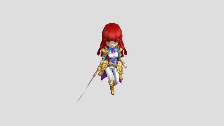Casual RPG Character - 04 Avelyn 3D Model