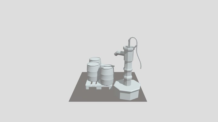 DAE 5 Finished props - Eco House 3D Model