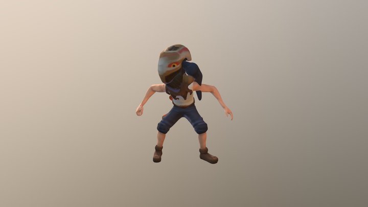 Trece Character Low Poly 3D Model