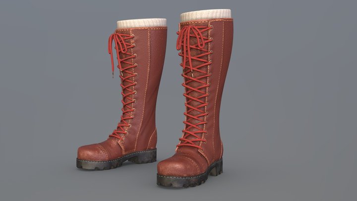 Lara Croft Classic Boots 3D Model