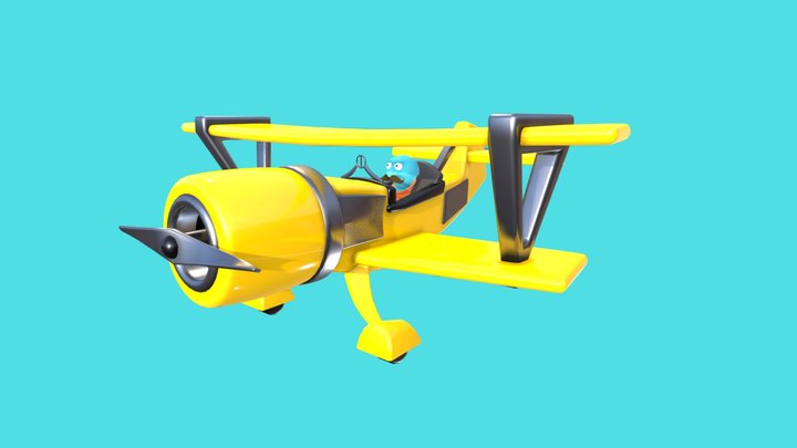 Biplane 3D Model