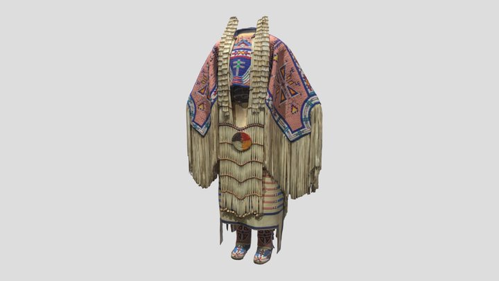 Indian Dress Reduced 3D Model